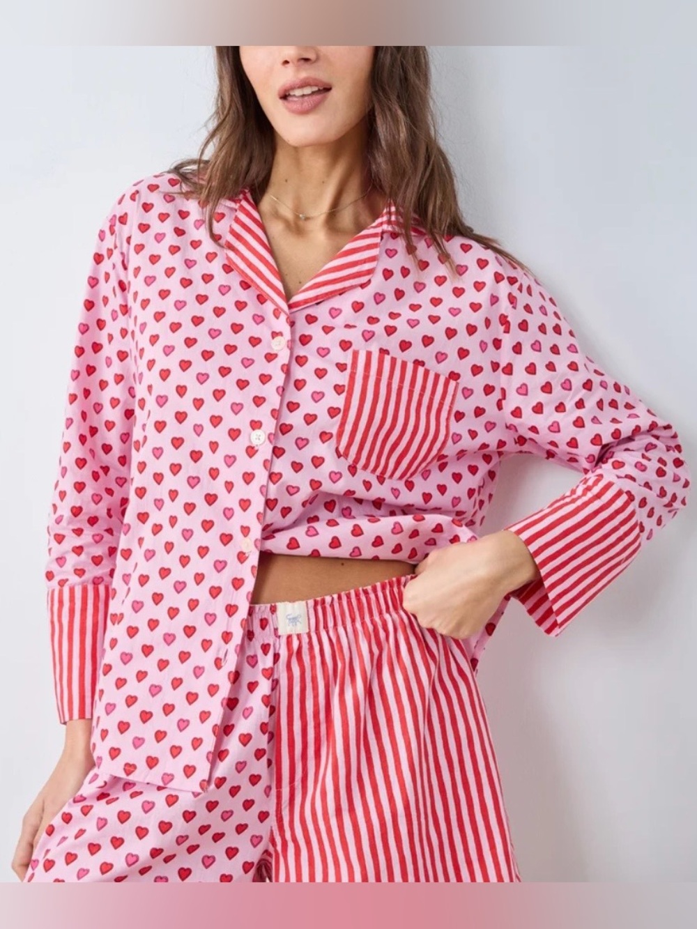 Printfresh Pajamas - Mini Candy Hearts - 3X - NWT